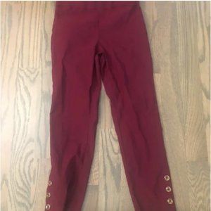 Roz & Ali Red Pants with Buttons